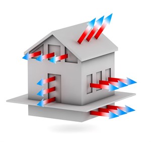 Blower door test průvzdušnosti dřevostaveb nízkoenergetických domů